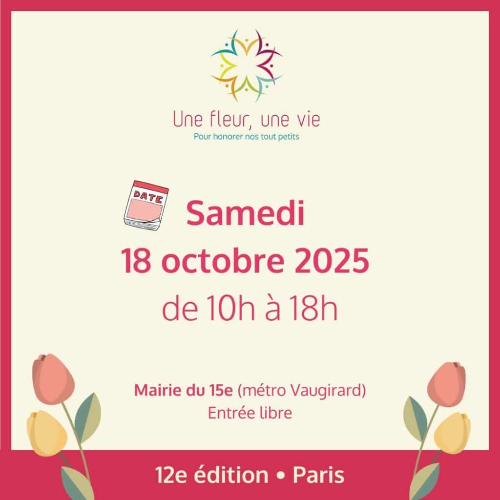 Une fleur, une vie : une journée pour rendre hommage aux tout petits partis trop tôt